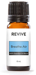 REVIVEEO Breathe Air bottle closeup for diffusing a clean, uplifting aroma.