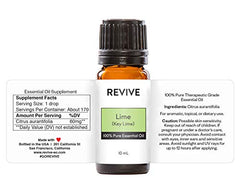 Reviveeo Key Lime label closeup showing purity and clarity