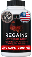Regimens brand Revolution Science Regains bottle close-up showing premium packaging