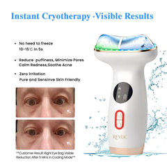 RFVDC device showing LED therapy options for at-home skincare.