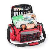 RHINO RESCUE EMT bag front view showing durable carry and reflective stripe.