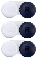 RHUI estuche lentes viaje negro, práctico almacenamiento para lentes de contacto.