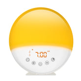 RICIAL Wake Up Light front view showing gentle sunrise for a smoother morning.