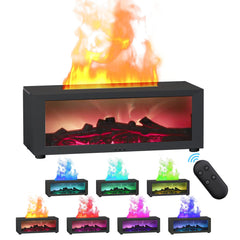 Rican essential oil diffuser with flame-colorful light adding warm ambiance