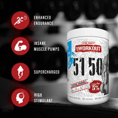 5% Nutrition Rich Piana 5150 Green Apple tub boosts endurance