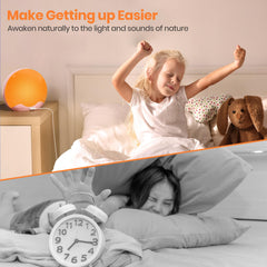 RICIAL Wake Up Light 10,000 Lux brightness for energized focus.