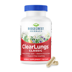 RidgeCrest ClearLungs Classic bottle for daily respiratory support