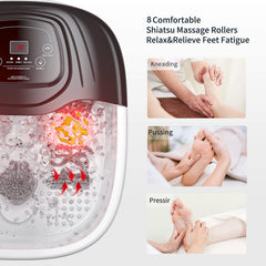 Rightmell Foot Spa with 8 rollers targets pressure points for calm evenings.