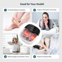 Rightmell Foot Spa quick heat keeps water at your preferred temperature.