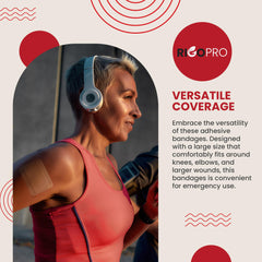 RIGO PRO adhesive stays securely in place on joints and elbows.