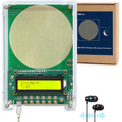 Rihveo 7.83Hz generator close-up for deep relaxation and sleep support