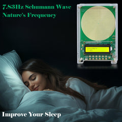 rihveo 7-83hz Schumann resonance generator in action for calm focus.