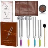Rihveo tuning forks 128Hz ready for resonance therapy in daily practice.
