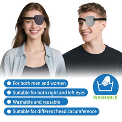 RIKEYO adjustable Velcro eye patch with secure fit for all ages