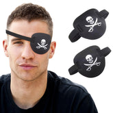 RIKEYO pirate eye patch with soft material for comfortable wear.