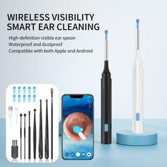 RIKKUSE ear spoon set with 10 tips for gentle cleaning.