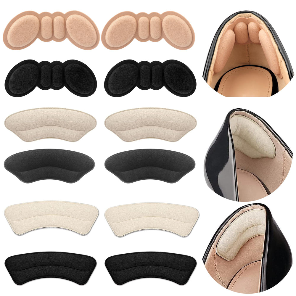 Riootlnm almoadillas de talón en espuma para ajuste cómodo en zapatos sueltos