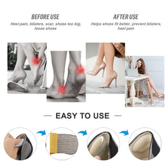 Riootlnm three-layer adhesive keeps heel pads secure for long-lasting wear.