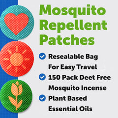 RiptGear Mosquito Patches on stroller for kid-friendly citronella