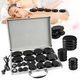 RIRC round hot stones 8 cm ready for soothing massage sessions.
