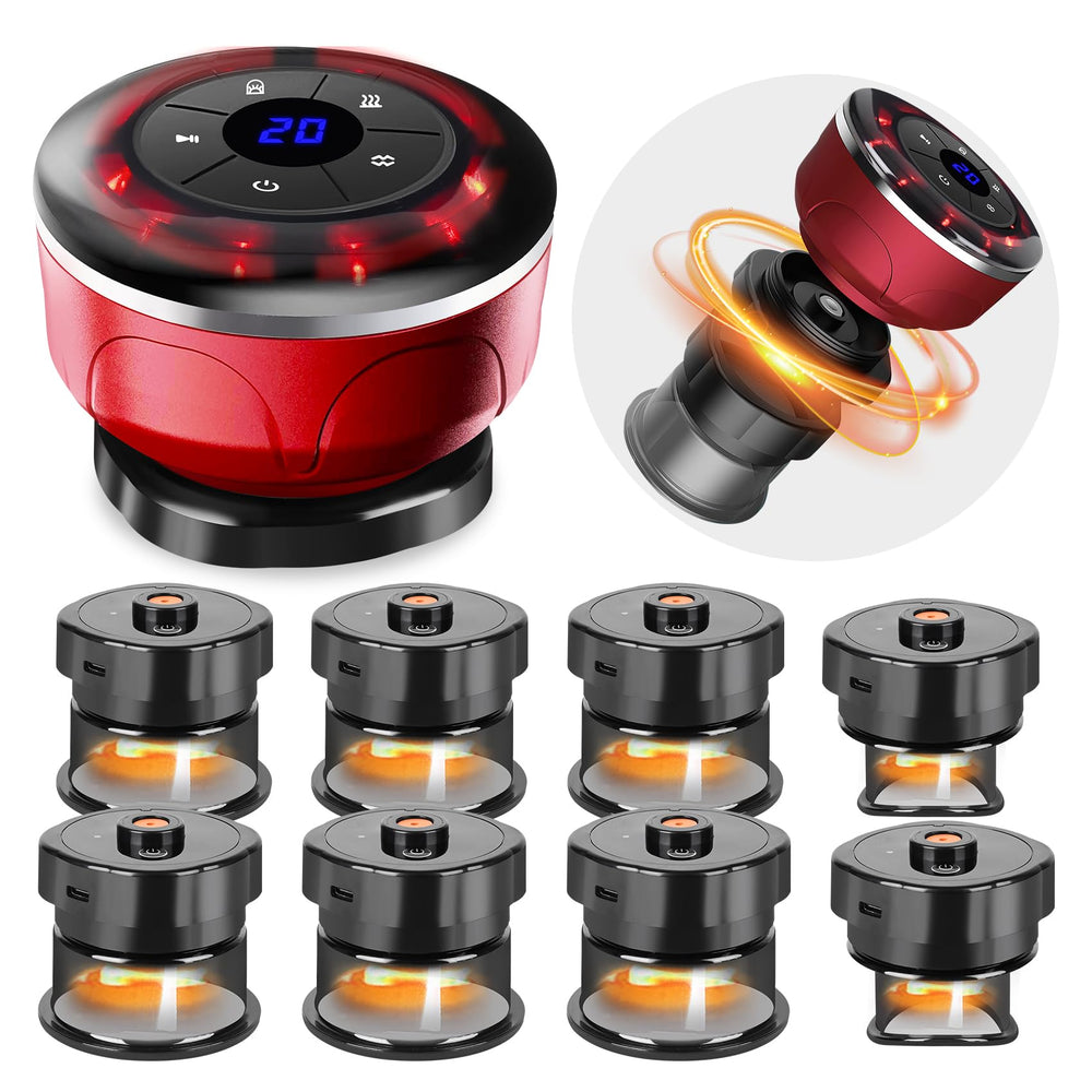RIRC Smart Cupping Massager front view with controls for targeted relief