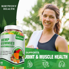 RiRywony Health hemp gummies ingredient panel highlights Omega fatty acids and vitamins