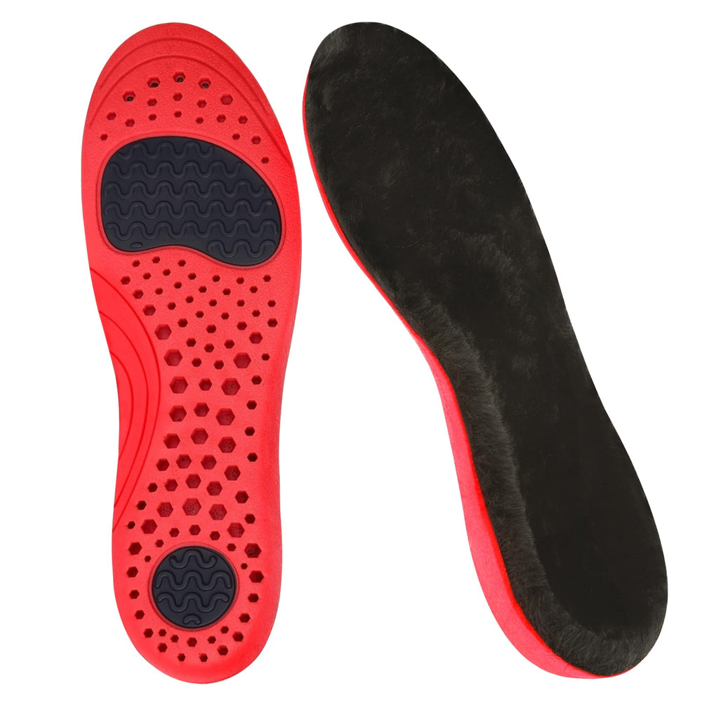 Risctrre thermal insoles with soft plush top keep feet warm during chilly days.