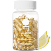 Ritual Essential postnatal bottle close-up showing daily nutrient support for new mothers