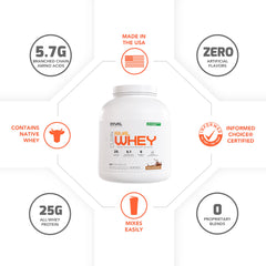 Rival Whey chocolate shaker shows smooth, clump-free mixing