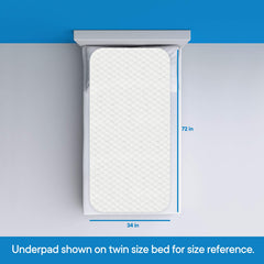 RMS Ultra Soft bed pad waterproof layer protects furniture from leaks.