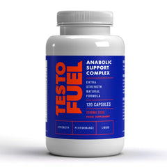 ROAR AMBITION TestoFuel 120-T Booster bottle front with branding for daily testosterone support