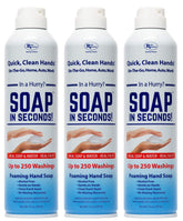Rock Doctor foaming hand soap spray dispenser for quick, rinse-free cleaning on the go.