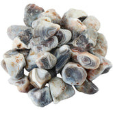 Rockcloud striped agate rough stones show vivid natural color for cabbing and craft projects