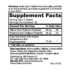 Roex PC-95 tablets closeup highlighting potent proanthocyanidins