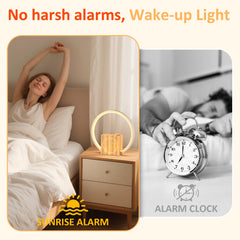 Rohent Sunrise Alarm Clock with 12 ambient colors for mood lighting
