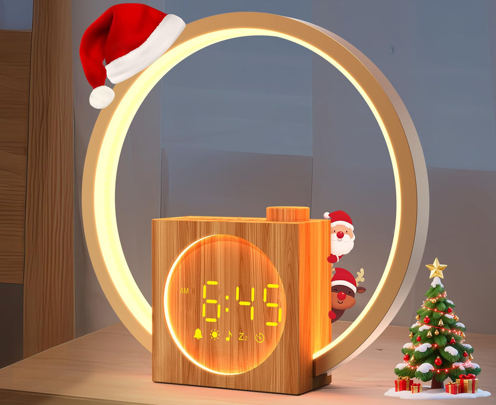 Rohent Sunrise Alarm Clock showing sunrise simulation for a gentle morning wake.