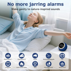 Rohent white noise clock sound settings panel