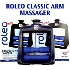 Roleo therapeutic forearm massage close-up highlighting trigger point relief.