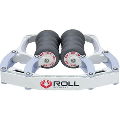 ROLL Recovery R8 Alpine White front view shows deep tissue release potential
