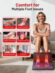 ROMISA leather foot wrap close-up shows premium texture and easy cleaning