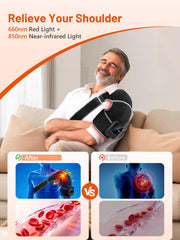 ROMISA red-light LED array designed for shoulder therapy and comfort