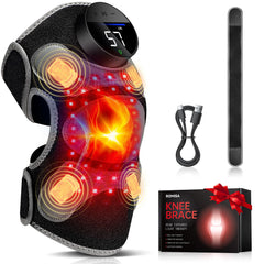 ROMISA Upgraded PRO knee brace with 4-zone massage for targeted relief
