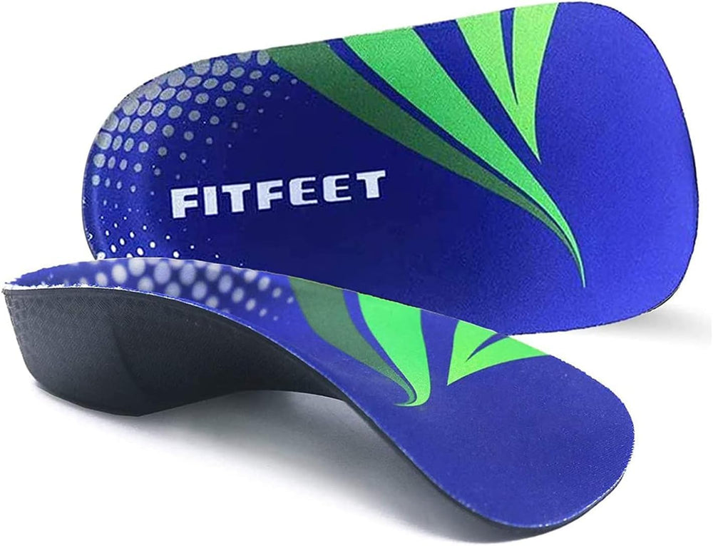 RooRuns FitFeet three-quarter-length arch-support insoles promote stable foot alignment during workouts