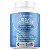 Rosabella 15 Day Cleanse bottle for gentle daily digestive support.