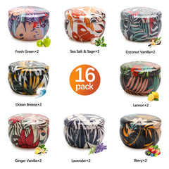 ROSIANS candles with real dried flowers add visual charm and natural aroma.