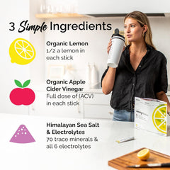 ROUTINE Morning Daily Hydration glass shows a ready-to-drink electrolyte beverage.