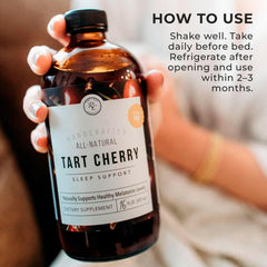 Rowe Casa Organics organic tart cherries highlight a natural sleep support profile
