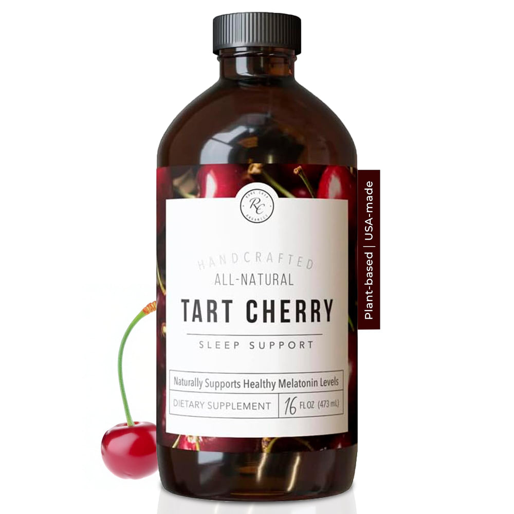 Rowe Casa Organics tart cherry sleep bottle promotes restful nights naturally
