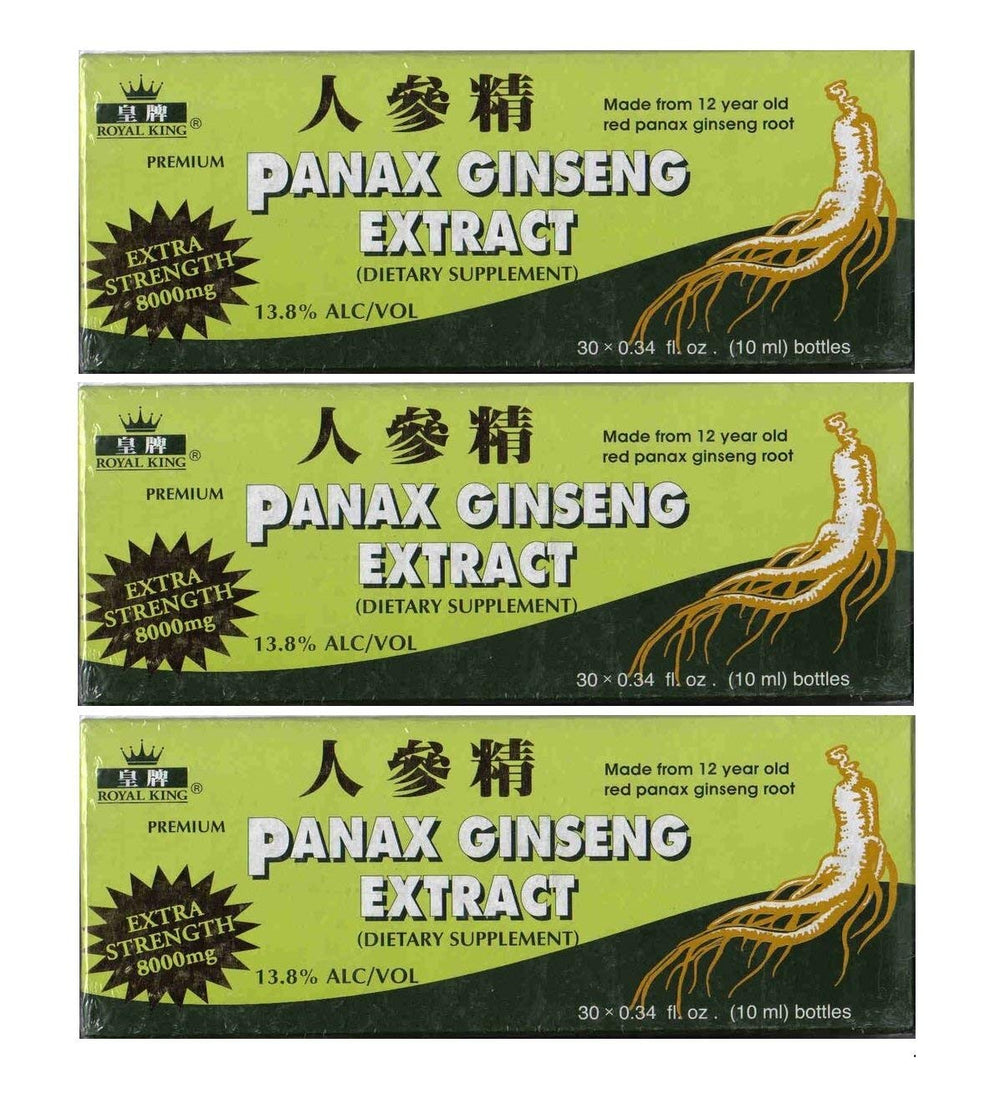 Royal King Panax Ginseng bottle pour for easy daily use and focus.