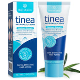 Roycederm cream jar close-up showing a soothing tinea treatment for skin comfort